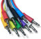 PolarNoise Eurorack Patchkabel - Set aus 5 mono Patchkabeln 3,5mm für modulare Synthesizer (10 Farben / 7 Längen optionen) (5cm, Schwarz)
