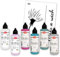 Viva Decor Blob Paint Farbset Pusteblume + DIN A3 Schablone (6 x 90ml) gebrauchsfertige Farben für Blob Painting - Dot Painting Art, Dotting Tool für Leinwand - Made in Germany