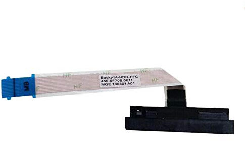 Gintai SATA HDD Connecteur de câble de Disque Dur pour Dell Ins-piron 14 5480 5481 5482 5485 5488, 15 558 5559 5000 3459 3558 5555 5551 5552 450.0F705.0011 450.0F705.0021 NBX0001QE00 0H5G06 Hard Drive