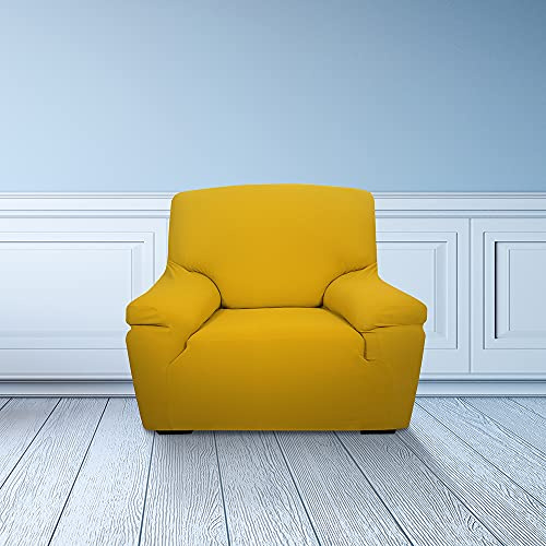 INTRECCI Copridivano estensibile tinta unita (Oro, Copripoltrona 1 posto)