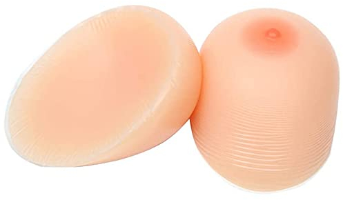 DFGGE Selbstklebend Silikon Brustformen Brustprothesen Cup A - FF Silikonbrüste 500-2000G Falsche Brüste Realistisch Für Mastektomie Prothese Transgender Crossdresser Cosplay,F~Cup(1800g/pair)