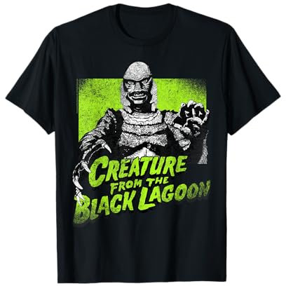 Universal Monsters Creature From The Black Lagoon Green T-Shirt