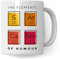 Sarkasmus Tasse mit Spruch lustig - The Elements of Humor - Sarkasmus Geschenk Kaffeetasse mit Sprüchen Chemie - Witz Kaffeebecher für Büro Arbeit Kollegen - Becher für Männer Frauen