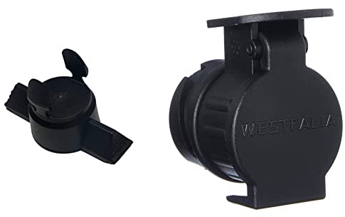 Westfalia Verschluss-Stopfen 913183630121 für Anhängerkupplung & Adapter 13- auf 7-polig - Für die Verbindung von PKW BZW. Anhängerkupplung mit 13-poliger Steckdose auf Anhänger mit 7-poligem Stecker