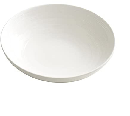 hanxiaoyishop Assiette Plaque de dîner en céramique Blanche Home Plaque de dîner en Porcelaine 10 Plaques à Grande dîner Assiettes Plates (Size : A)
