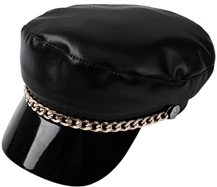Agoky Chauffeur Kostüm Set Fahrer Mütze mit Fliege und Handschuhe Chauffeurmütze Cosplay Fasching Mottoparty Verkleidung Zubehör Schwarz One Size