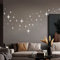 Spiegel Wandaufkleber Sterne, 82Pcs 3D Wandtattoo Abnehmbare Selbstklebend für Home Wohnzimmer Schlafzimmer Dekor (Silber)