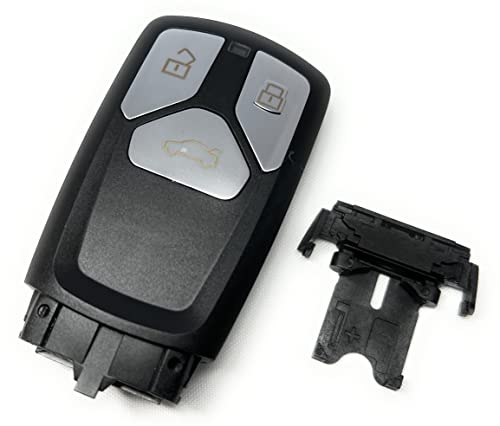 Automobile Locksmith 3 Button Remote key shell for Audi smart keyless entry remote key fob case shell battery holder replacement