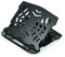 Q-Connect Support Ergonomique en Plastique pour Ordinateur Portable et MacBook - Noir - Pied Rotatif - 25,5 x 1,8 x 28 cm - 0,53 kg
