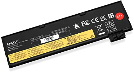 CRLYLC 48Wh 61+ 01AV425 Laptop Akku für Lenovo ThinkPad A475 A485 TP25 P51S P52S T470 T480 T570 T580 Series 01AV425 4X50M0881 01AV491 SB10K97582 SB10K97583 01AV426 L18M6P71 SB10K97661 02DL023 Battery
