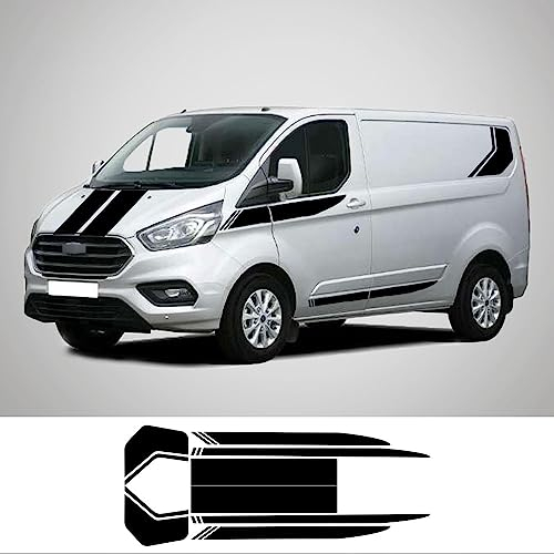 Autoaufkleber Stripe KIT Van Vinyl Aufkleber Tuning Auto, für F=ord T=ransit Tourneo Custom MK7 MK8 MK9 Sport Zubehör