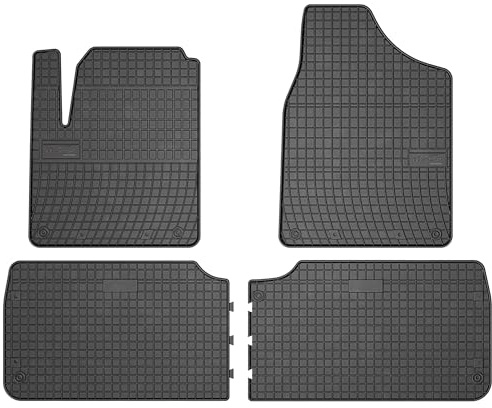 MOTOS Gummimatten Auto Fussmatte passend für Volkswagen Sharan I 1995-2010 1. und 2. Sitzreihe Verbessern Sie Ihren Reisekomfort mit Antirutschmatte Auto- Allwetter fußmatten Auto, Schutz vor Verschmu