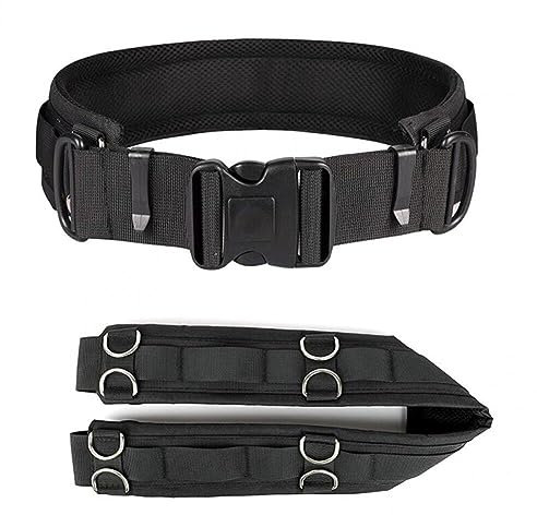 Fopytu Outdoor Camera Waist Belt Adjustable Hanging Camera Lens Strap Mulifunctionnal Utility Belt for Photography Accessories