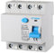 Interruttore Differenziale Puro, 4P 4 Poli 30mA 6kA 380V, Salvavita Differenziale, Occupa 4 Moduli DIN, RCCB 4P 30mA C40 40A