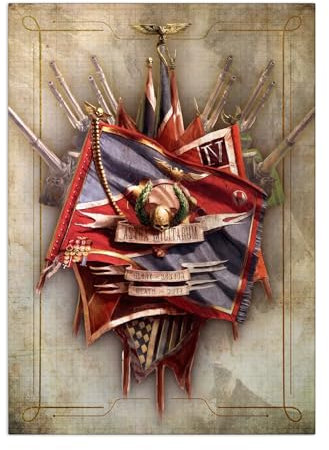 Displate Offiziell Warhammer MetallPoster Magnetische Befestigung Inklusive Lizenziert Bilder Hochwertiges Poster Warhammer 40,000 Emblems - Astra Militarum 45 cm x 32 cm