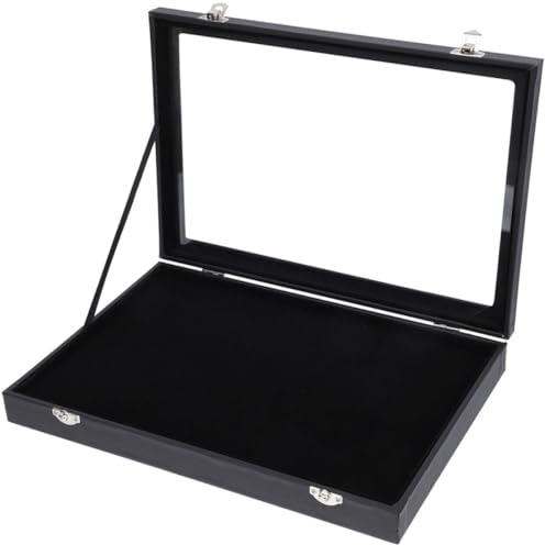 Holibanna 2st Abzeichen Aufbewahrungsbox Pin Vitrine Edelstein Vitrine Pin-anzeige Anzeige Der Pin-sammlung Pin-tasche Kleine Vitrine Schaukasten Terrarium Eis Samt Halskettenhalter Jahrgang