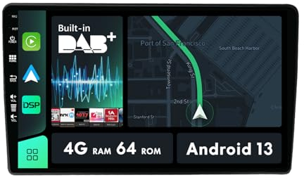 MISONDA Eingebautes DAB+ 9 Zoll Autoradio Stereo Für Audi A4 S4 RS4 B6 B7 RNS-E 2000-2008 GPS Navigation BT Kamera Android 4G+64G