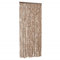 vidaXL Tenda Antimosche Beige e Marrone Scuro 90x220 cm in Ciniglia