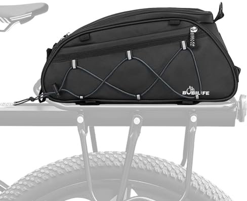 Borsa termica per portapacchi posteriore della bici, grande capacità di 10 l, impermeabile, per bicicletta, bici elettrica e moto