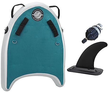 XHTLLO Aufblasbares Bodyboard Zum Schwimmen Und Surfen, Tragbares PVC-Surf-Skateboard Mit Griffen, Kleiner Poolschwimmer Für Wassersport Und Freizeit