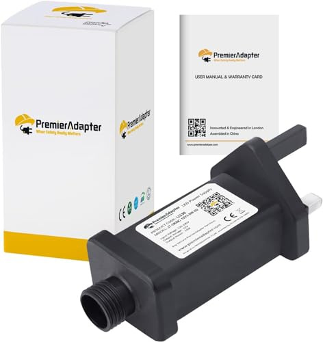 PREMIER ADAPTER PremierAdapter Ersatz-Netzteil für Lichterkette innen und außen für CZJUTAI JT-DC12V7,2W/6W/3,6W IP44 [U336