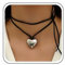 Aneneiceera Collier Ras Du Cou En Cuir Vintage Collier Ras Du Cou En Velours Noir Collier Ras Du Cou En Velours Argenté Collier Ras Du Cou En Daim Long Collier Ras Du Cou À Nouer Bijoux Pour Femmes