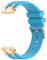 CZhkg Silikon Sportbänder für Garmin Forerunner 55/158 Strap, Armbänd Bracelet Ersatzbänd Armbände Verstellbares Schnellverschluss Wristband für Garmin Forerunner 158/55/Garmin Active 5 (blue2)
