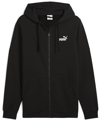 Puma Herren ESS No. 1 Logo Full-Zip Hoodie FL Sweatjacken, Puma Black,