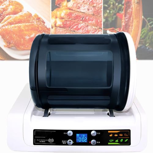 Spdazzleburst Kommerzieller Fleisch-Tumbler-Marinator, elektrische kommerzielle Vakuum-Tumbler-Marinierungsmaschine, mit 7 l Fassungsvermögen, für Hähnchen-Burger-Speck