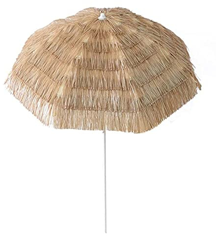 1,6 M/5,5 Fuß Stroh-Sonnenschirm, Hawaii-Strandschirm, Terrassenschirm, Grasimitat, Sonnenschutz, Wasserdichter Uv-Schutz, Für Garten, Terrasse, Hinterhof, Pool