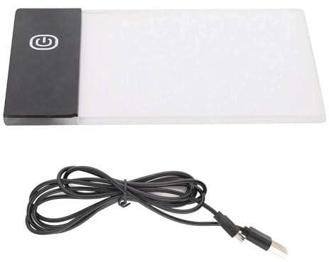 Msiud LED Light Board, A6 Portable Tracing Tablet Board for Art Practice | Eye Protection, Function Adjustable, Brightness Flip Book Kit for Drawing Sketching Paint Pad