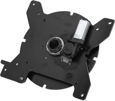 Sitzdrehbasis, Robuster, um 360° Drehbarer Barhocker aus Kohlenstoffstahl, Drehbare Sitzmontageplatte, Stark Belastbare Autositz-Stahlplatte mit Steuerschalter für Wohnmobil, Boot