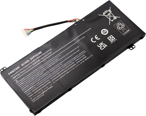 FESTAS 11.4V 4600mAh Neuf AC14A8L Batterie Compatible avec Acer Aspire V15 Nitro VN7-571 VN7-571G VN7-591 VN7-591G VN7-592G V17 Nitro VN7-791 VN7-791G VN7-792 VN7-792G Series Ordinateur PC Portable