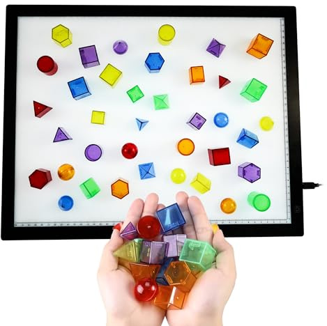 MagicMeadow LED Light Panel & Geometric Shape Bundle | Autism Sensory Toy