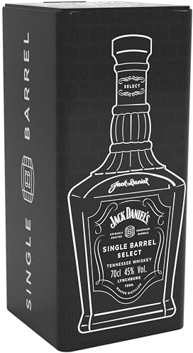 Jack Daniel‘s Single Barrel Select - Tennessee Whiskey - Limitierte Geschenkverpackung - Süße Vanille, schwere Eiche und dunkle Kirschen - 0.7L/ 45% Vol.