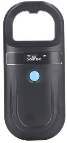 Pet Microchip Scanner, Rechargeable ISO11784 85 FDX B EMID 134.2KHz 128 Data Storage Animal Handheld Reader for Dog Pet Cat