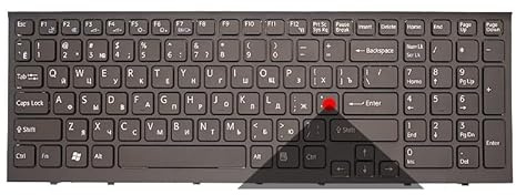 LZZSEOZ Tastiera US/Inglese per Laptop Sony per VAIO per VPC-EH per VPCEH, Layout US, Colore Bianco 9Z.N5CSQ.301(RU Black 1 Screw)