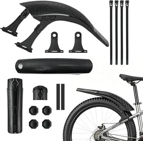 TAIANJI Fahrrad Schutzblech, Verstellbare Mountainbike Hinten Fahrradschutzblech für 26/27.5/29 Zoll MTB