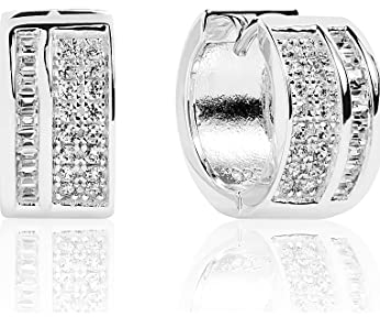 SIF JAKOBS JEWELLERY Creolen Corte aus 925 Sterling Silber mit Zirkonia