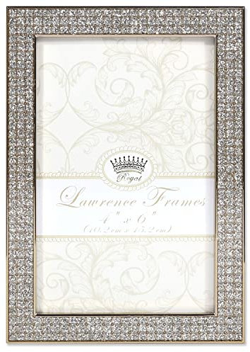 Lawrence Frames 4 W x 6 H Turner Gold and Glitter Metal Picture Frame (702446)