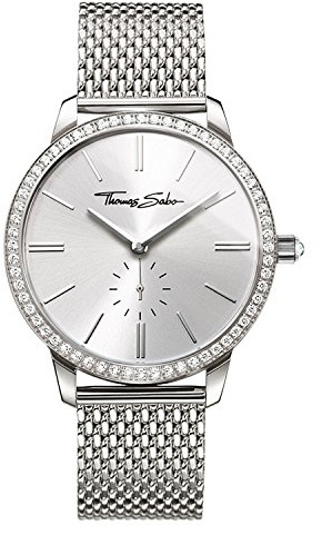 THOMAS SABO Damenuhr Glam Spirit Edelstahl, Edelstahl Silberfarben