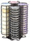 Kitchenista Coffee Pod Holder for Tassimo - 52 Pod Holder - Rotating Wire Rack, Bronze/Coffee