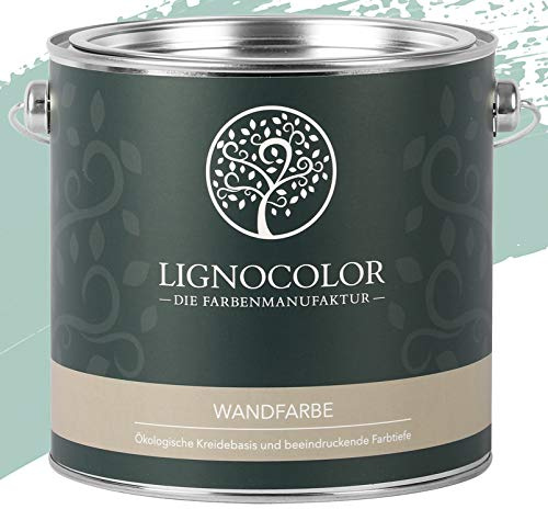 Lignocolor Wandfarbe Innenfarbe Deckenfarbe Kreidefarbe edelmatt 2,5 L (Mermaid)