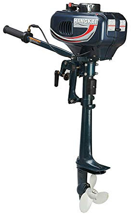 SHIOUCY 3.5 PS 2-Takt Außenborder Benzinmotor 2500W Außenbordmotoren Bootsmotor Luftkühlung DHL