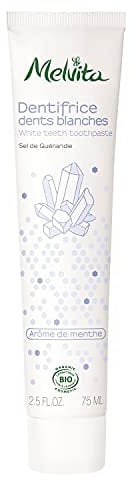 Melvita, Dentifrice naturel éclaircissant aux ingrédients soigneusement sélectionnés pour une hygiène bucco-dentaire optimale, parfum vanille agréable, tube pratique de 75 ml