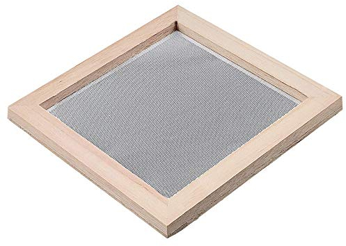 ANCLLO Antico metodo di fabbricazione della carta in legno fabbricazione della carta artigianale stampo cornice schermo per fai da te artigianato forniture 20x20cm