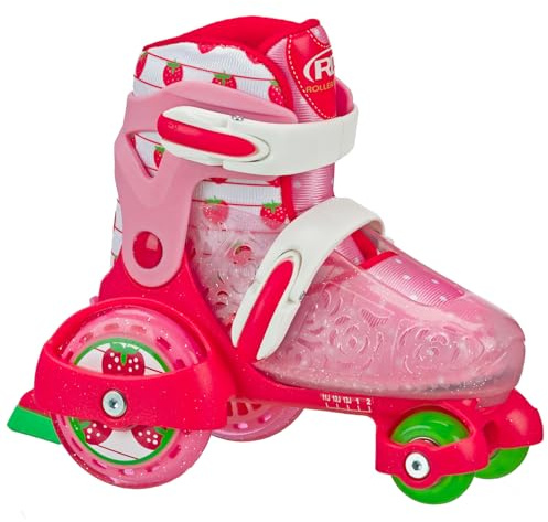 Fun Roll Beginner Roller Skates by Roller Derby, Adjustable Sizing, Skates for Kids, Toddlers, Boys, Girls