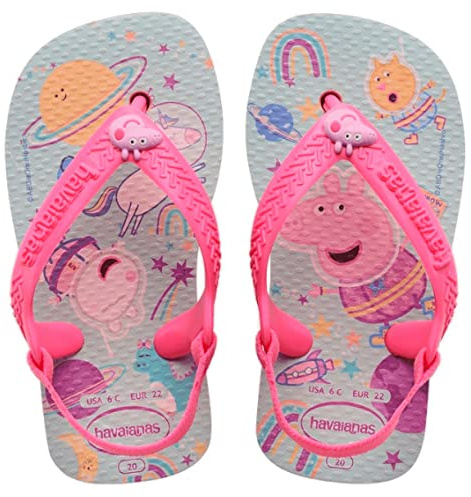 Havaianas Unisex Baby Peppa Pig Ballet Rose Flipflop, 20 BR (22 EU)