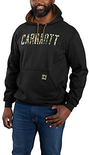 Carhartt Sweat à capuche pour homme Camo Logo Capsule, Noir , M grande taille