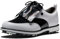 FootJoy Premiere ISSETE, Zapatos de Golf Mujer, White/Black Patent, 38.5 EU